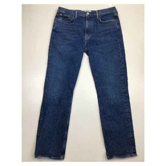 AGOLDE Merrel Medium Wash Organic Cotton Blend 5 Pocket Jeans - Picture 1 of 13